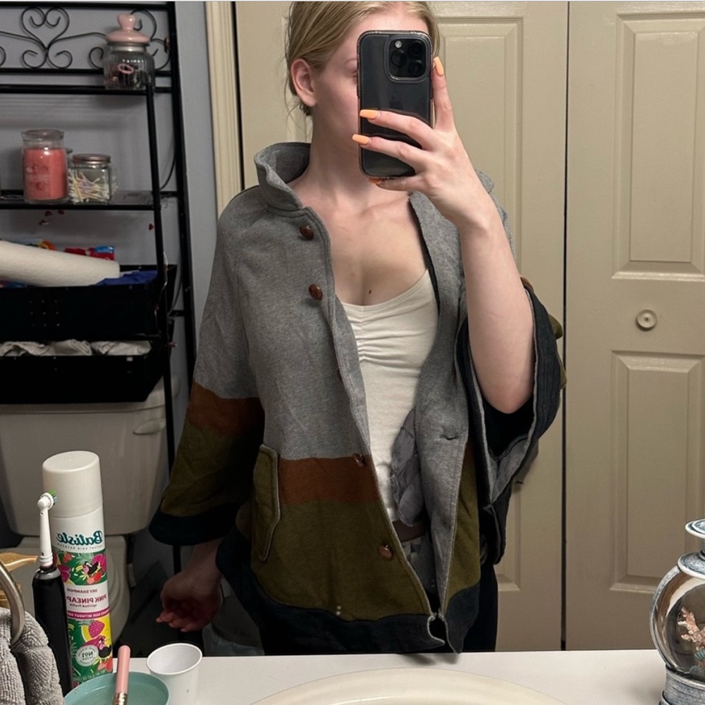 Vintage billabong zip up, hoodie poncho